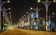 Photoreport: streets of New Year's Ashgabat