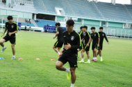 Photo report: Republic of Korea national football team held training session in Ashgabat