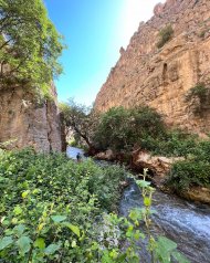 Mountain river Sekizyap in Turkmenistan