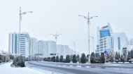 Photoreport: Ashgabat was covered with white snow