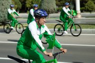 Ashgabat hosts mass bike ride timed to coincide with World Bicycle Day