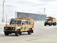 Фоторепортаж с военного парада в честь 30-й годовщины независимости Туркменистана