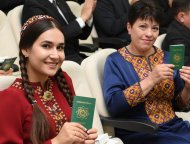 1530 people solemnly received the passport of a citizen of Turkmenistan