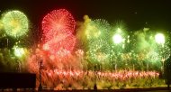 Photos of the festive concert and fireworks in honor of the Independence of Turkmenistan