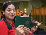 1530 people solemnly received the passport of a citizen of Turkmenistan