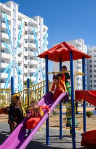 The opening of multi-apartment residential buildings took place in the Parakhat-7 residential area in Ashgabat