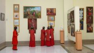 An exhibition of children's drawings was held in Ashgabat