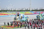 Parade in honor of the 31st anniversary of the independence of Turkmenistan was held in Turkmenistan