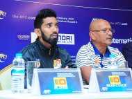 Photo report: Press conference of the national teams of Turkmenistan and Sri Lanka before the qualifying match of the World Cup 2022