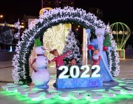 Photoreport: streets of New Year's Ashgabat