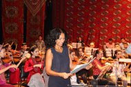 Photoreport: Magali Léger rehearsal before a concert in Ashgabat