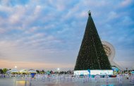 New Year's lights were solemnly lit on the main tree of Turkmenistan