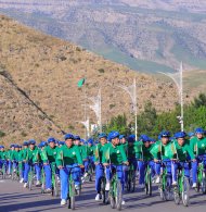 Photo report: A massive bike ride in honor of World Bicycle Day took place in Ashgabat