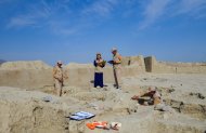 An open-air seminar was held at the ancient settlement of Paryzdepe in Turkmenistan