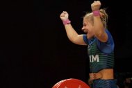 Fotoreport: Weightlifter Polina Guryeva from Turkmenistan won Olympic silver in Tokyo