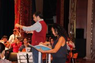 Photoreport: Magali Léger rehearsal before a concert in Ashgabat