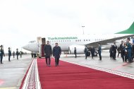 President of Turkmenistan Serdar Berdimuhamedov arrived on a working visit to the Kyrgyz Republic to participate in the next meeting of the Council of Heads of State of the CIS