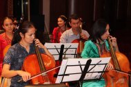 Photoreport: Magali Léger rehearsal before a concert in Ashgabat