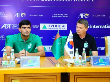 Photo report: Press conference of the national teams of Turkmenistan and Korea before the qualifying match of the 2022 FIFA World Cup