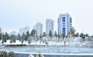 Photoreport: Ashgabat was covered with white snow