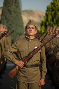 Фоторепортаж: Военный парад по случаю 75-й годовщины Победы в Великой Отечественной войне 1941-1945 годов в Ашхабаде