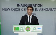 The inauguration of the new building of the OSCE Center took place in Ashgabat