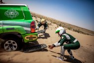 The national team of Turkmenistan at the rally-raid Silk Way in Russia