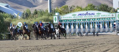 Celebratory horse races took place in Turkmenistan in honor of the 32nd anniversary of independence