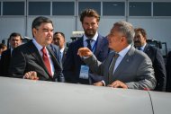 President of Turkmenistan arrived in Kazan and got acquainted with the exhibition of industrial products of Tatarstan (photo)