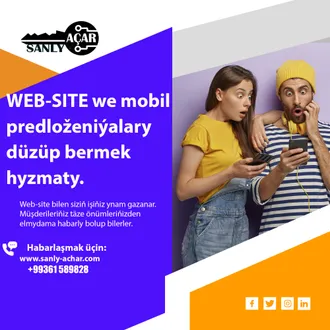 Android we ios mobil priloženiyalar  website duzup beryaris.