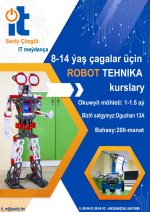 Çagalar üçin robototehnika kurslary 