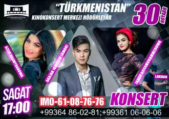 30-njy noýabrda Aşgabatda konsert geçiriler