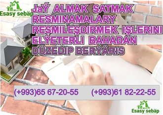 Jay almak we satmak jayy kireyine almak we bermek resminalary resmilesdirmek islerini elyeterli bahadan duzedip beryaris