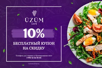 Free discount coupon at Cafe Üzüm