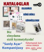 Katalog , flayer, wizitka ýasap bermek hyzmaty.