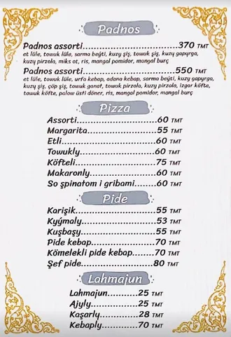 «Çinar kebap» restorany türk aşhanasynyň milli tagamlaryndan lezzet almak üçin naharlary Aşgabadyň islendik ýerine eltip bermek hyzmaty hödürleýär