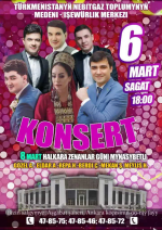 Halkara zenanlar güni mynasybetli konsert geçiriler