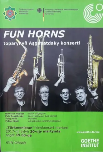 FUN HORNS toparynyñ Aşgbatdaky konserti