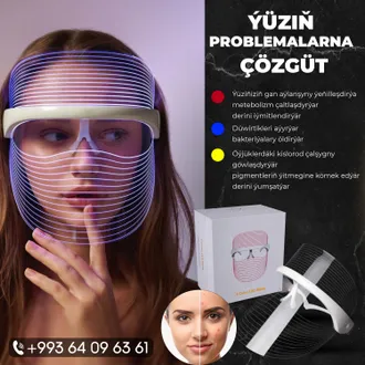 Yuziniz ucin led maska