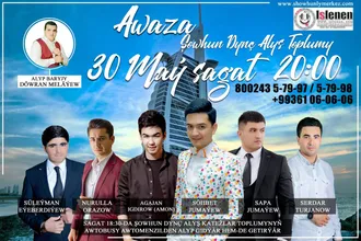 30-njy maýda Awazada konsert geçiriler