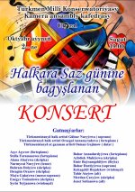 Halkara Saz gününe bagyşlanyp konsert geçiriler