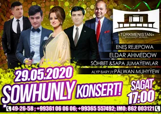 Aşgabatda şowhunly konsert geçiriler