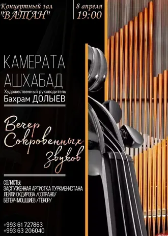 Музыкальный вечер от камераты «Ашхабад» в киноконцертном центре «Ватан»