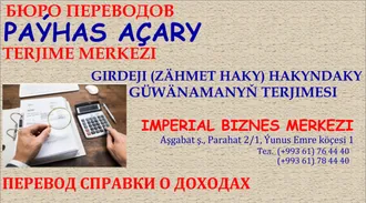 DAŞARY ÝURTDA OKAMAK ÜÇIN  TERJIME. ПЕРЕВОД ДОКУМЕНТОВ ДЛЯ ОБУЧЕНИЯ ЗА ГРАНИЦЕЙ.    