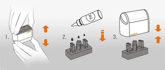 Чернила для заправки штампов ( печатей ) Modico