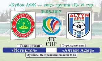 «Кубок АФК — 2017» группа «Д» VI тур