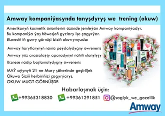 AMWAY kompaniýasynda tanyşdyryş we trening (okuw)