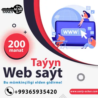 200manat web sayt duzup beryas