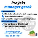 proyekt manager gerek - 